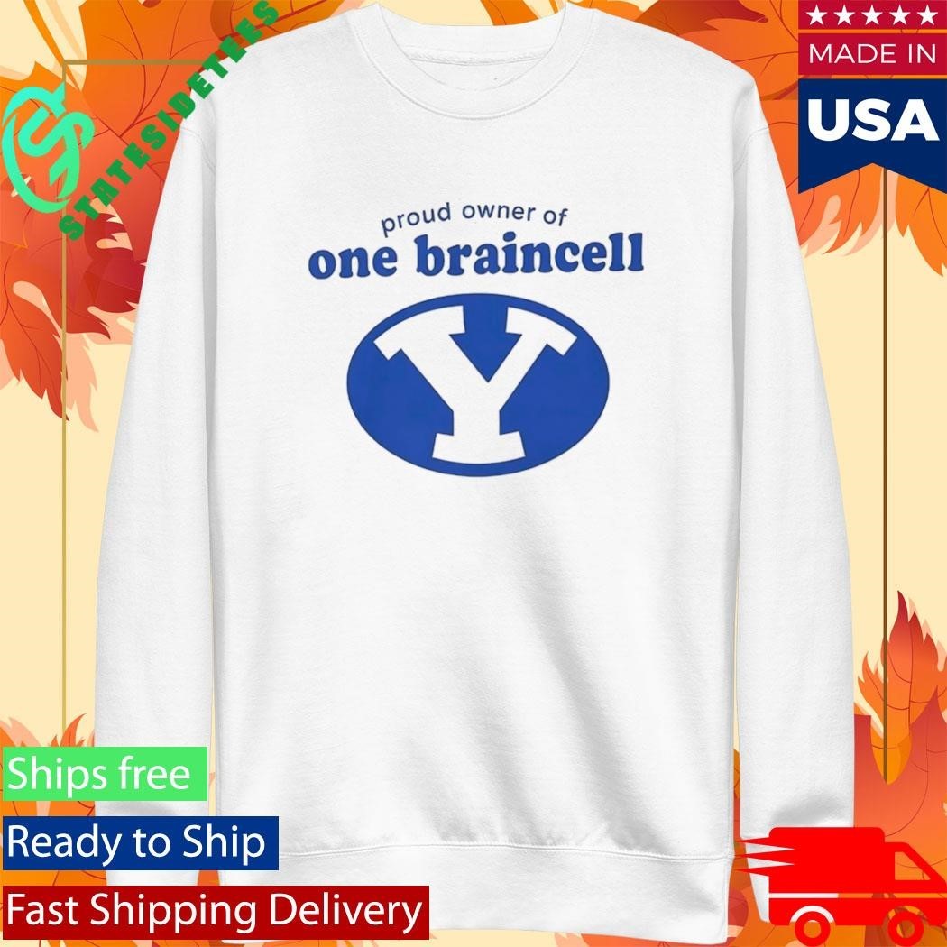 BYU Cougars Proud Owner Of One Braincell Shirt Unisex , , , Long Sleeve Tee