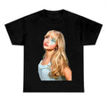 Babii Blue Star Sabrinaaaa Fan Cotton Fabric T-Shirts