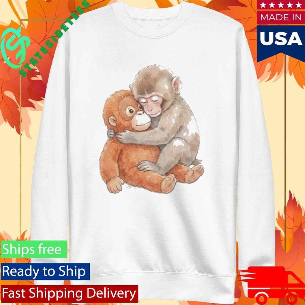 Baby Monkey Punch Shirt Unisex , , , Long Sleeve Tee