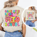 Back School Retro Game Over Back School Shirt Back School School Life Bright Dalmatian Dots First Day School Shirt Hello School T-Shirts