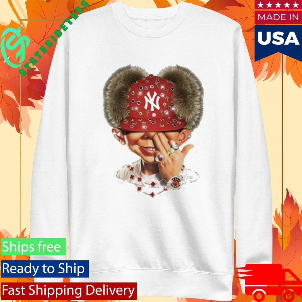 Bad Boy & Red Diamond Beanie Shirt Unisex , , , Long Sleeve Tee
