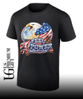 Bald Eagle American Flag Fighter Jet Feel The Power Happy 4th of July shirt
