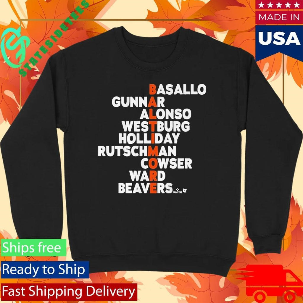 Baltimore Baseball Names 2026 Shirt Unisex , , , Long Sleeve Tee