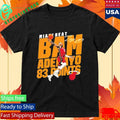 Bam Adebayo Miami Heat Adebayo 83 Points Shirt Unisex , , , Long Sleeve Tee