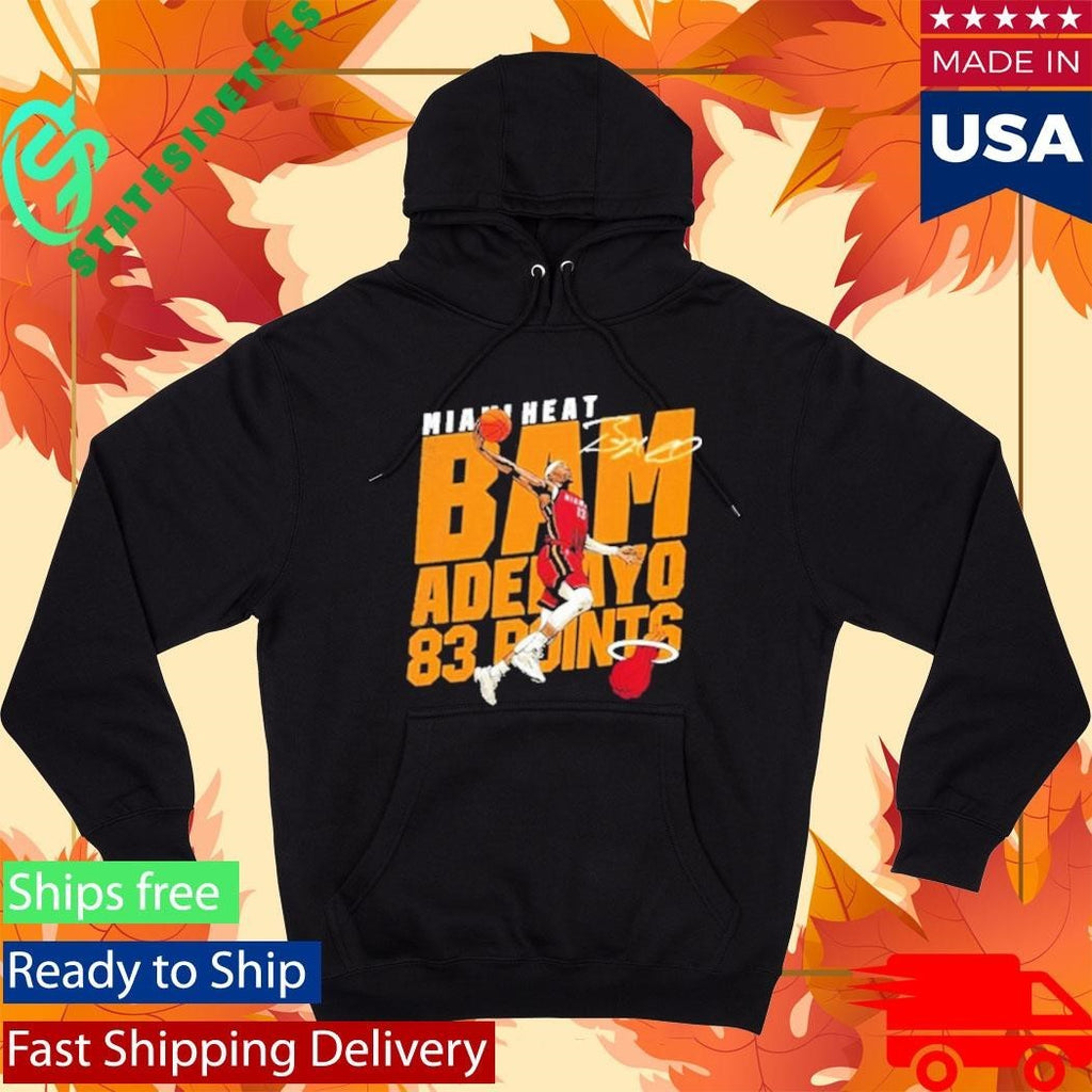 Bam Adebayo Miami Heat Adebayo 83 Points Shirt Unisex , , , Long Sleeve Tee