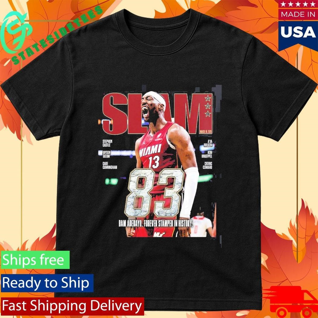 Bam Adebayo Miami Heat On The Cover Of SLAM 261 83 Points Forever Stamped In History