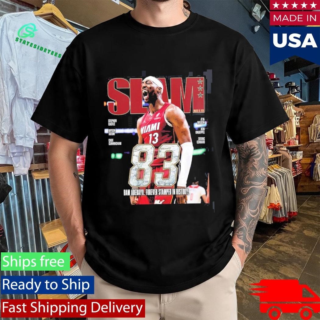 Bam Adebayo Miami Heat On The Cover Of SLAM 261 83 Points Forever Stamped In History