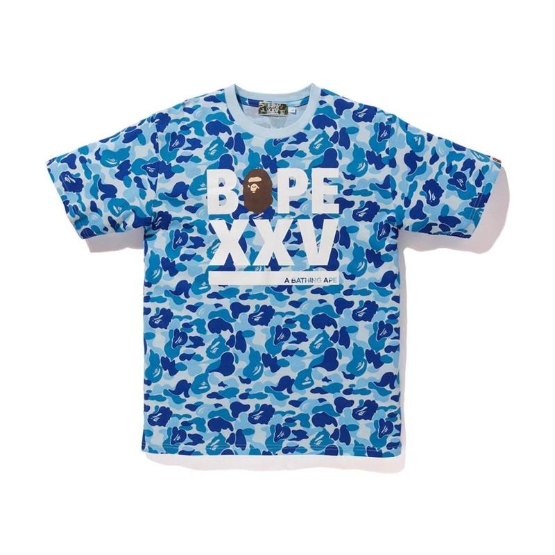 Bape ABC Bape XXV Logo Blue T-Shirts
