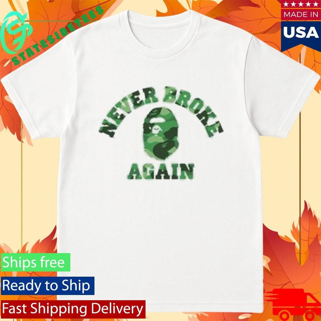 Bape X Youngboy Never Broke Again Sta Shirt Unisex , , , Long Sleeve Tee