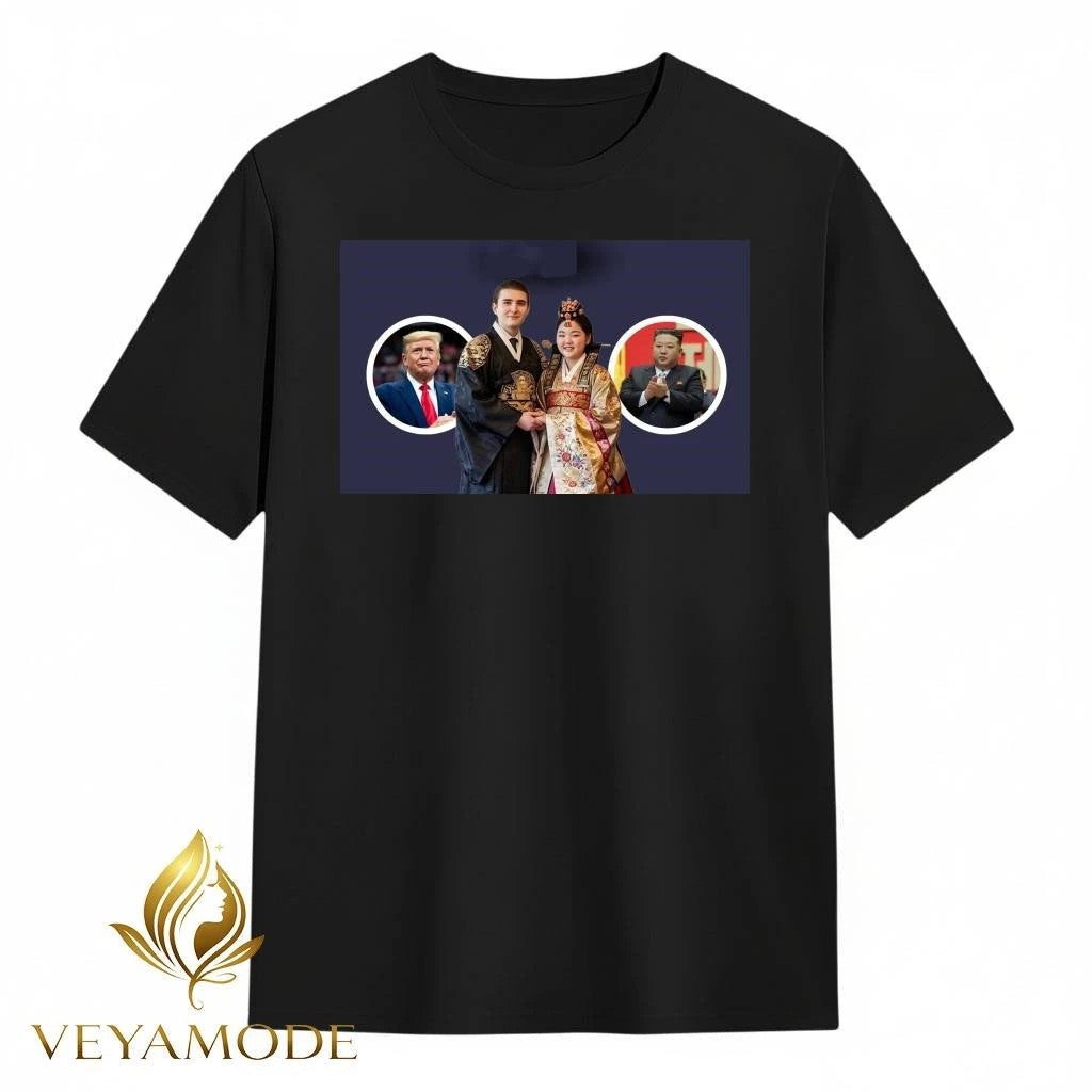 Barron Trump marriage Kim Ju Ae Donald Trump tee Unisex , , , Long Sleeve Tee