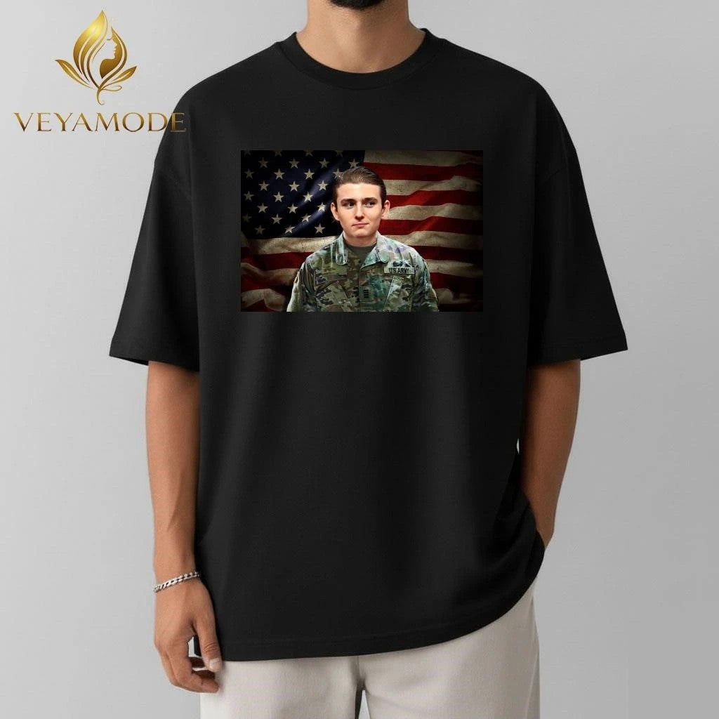 Barron Trump military service tee Unisex , , , Long Sleeve Tee