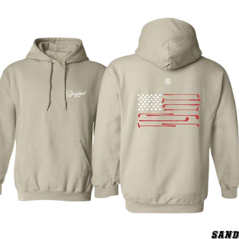 Barstool Golf American Flag Versatile Casual Sportswear Classic Menswear T-Shirts