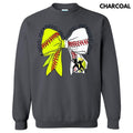 Baseball & Softball Mom Bow T-Shirts