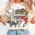 Baseball Mama Baseball Coquette Baseball Mom Retro Baseball Game Day Baseball Coquette Bow Sports T-Shirts