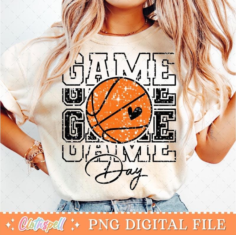 Basketball Game Day Basketball Mom Shirt Basketball Mama Retro Basketball Shirt T-Shirts