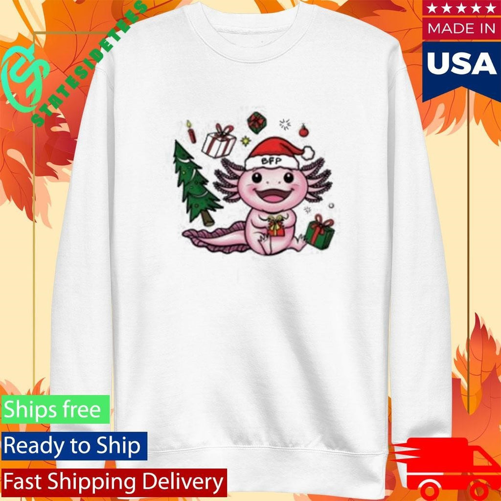 Bass Fishing Productions Axolotl Holiday Shirt Unisex , , , Long Sleeve Tee