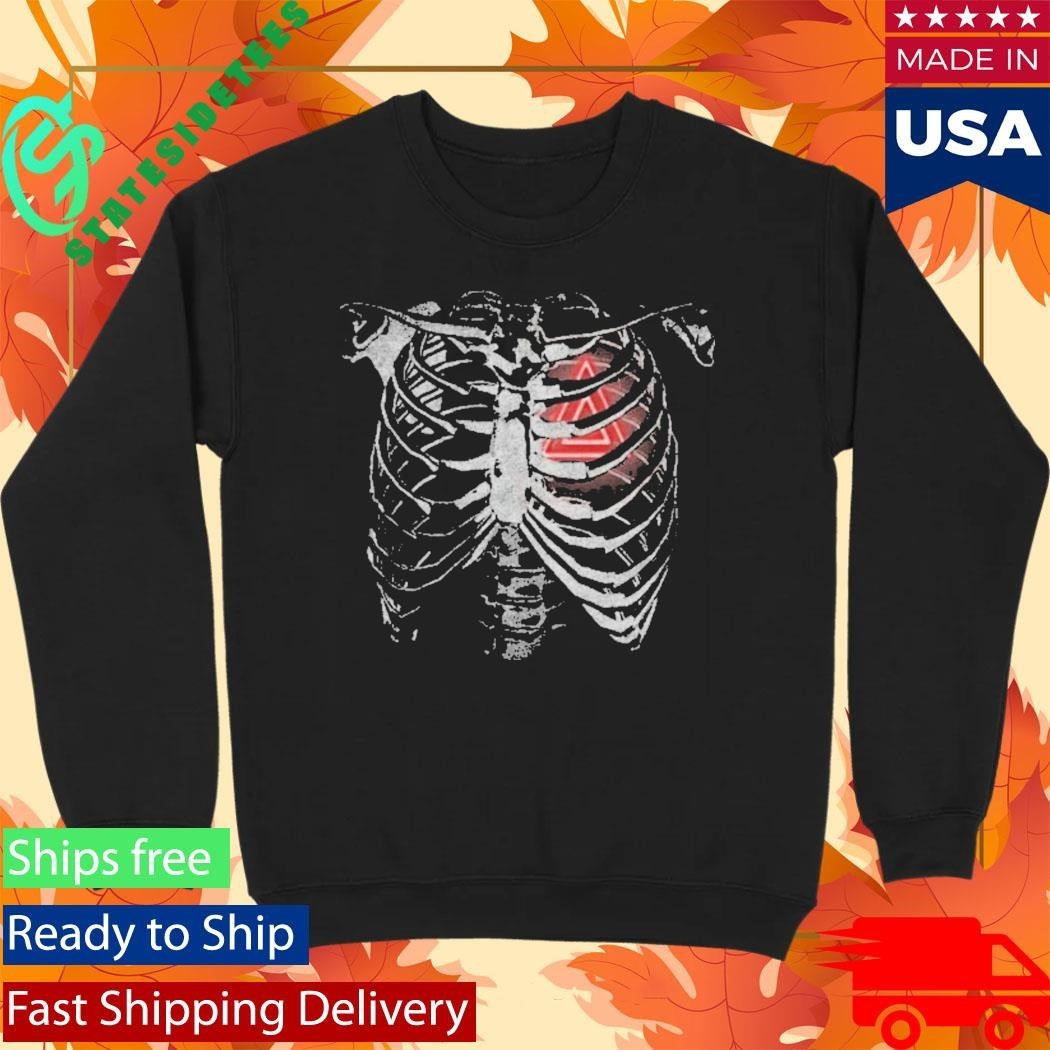 Bastille Skeleton Heart Shirt Unisex , , , Long Sleeve Tee