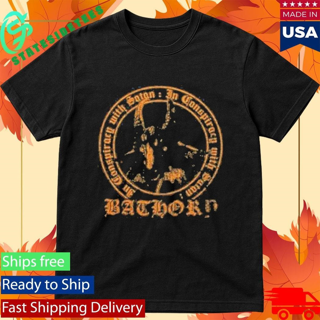 Bathory In Conspiracy With Satan Shirt Unisex , , , Long Sleeve Tee