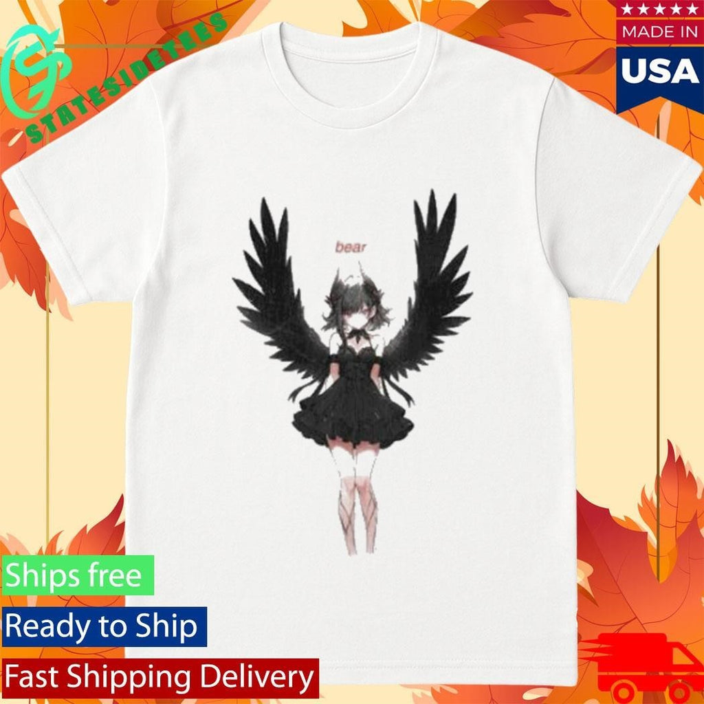 Bear Anime Angel Shirt Unisex , , , Long Sleeve Tee