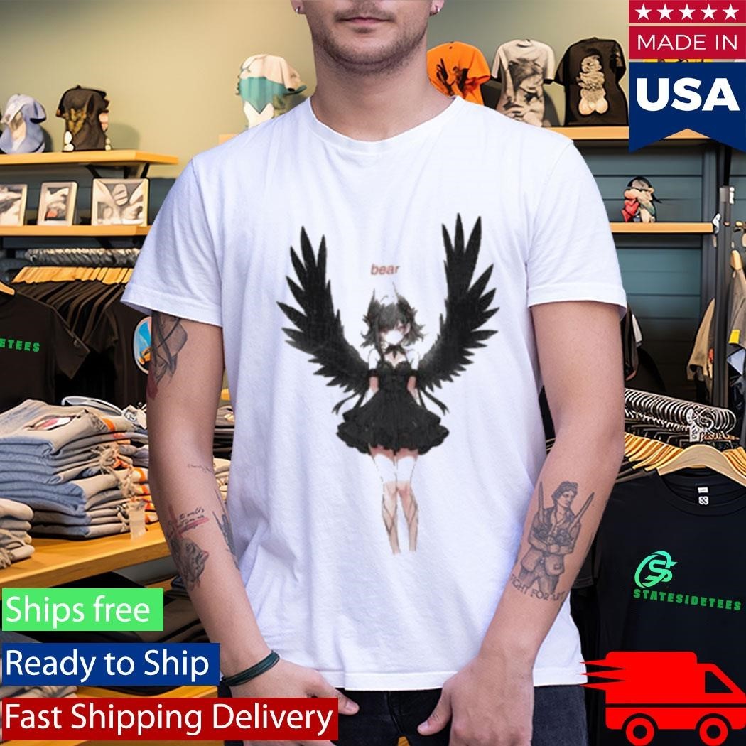 Bear Anime Angel Shirt Unisex , , , Long Sleeve Tee