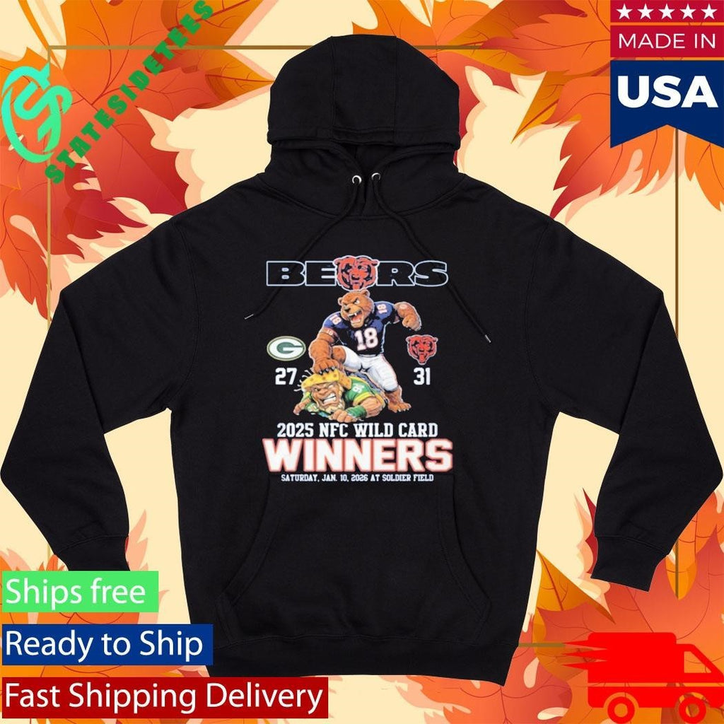Bears 2025 NFC Wild Card Winners Shirt Unisex , , , Long Sleeve Tee