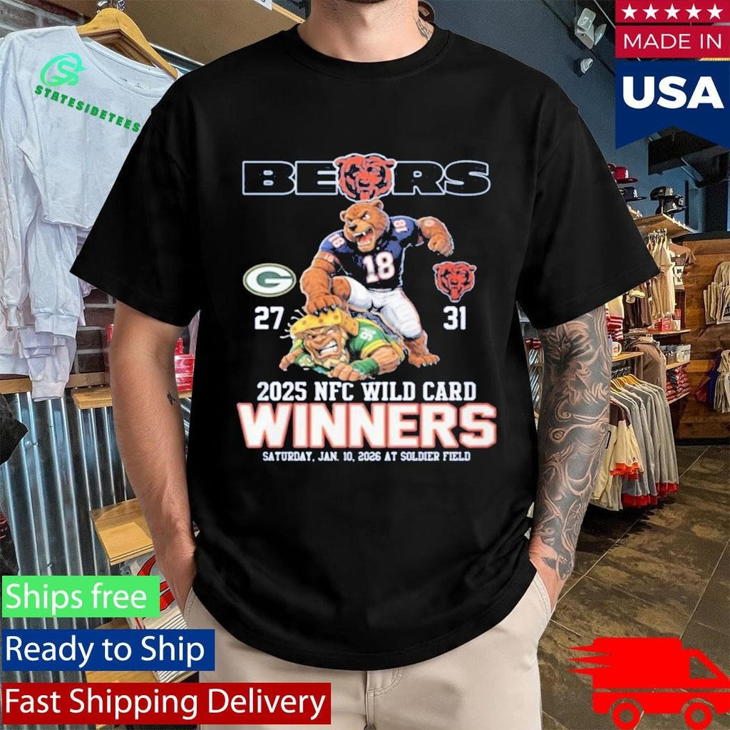 Bears 2025 NFC Wild Card Winners Shirt Unisex , , , Long Sleeve Tee