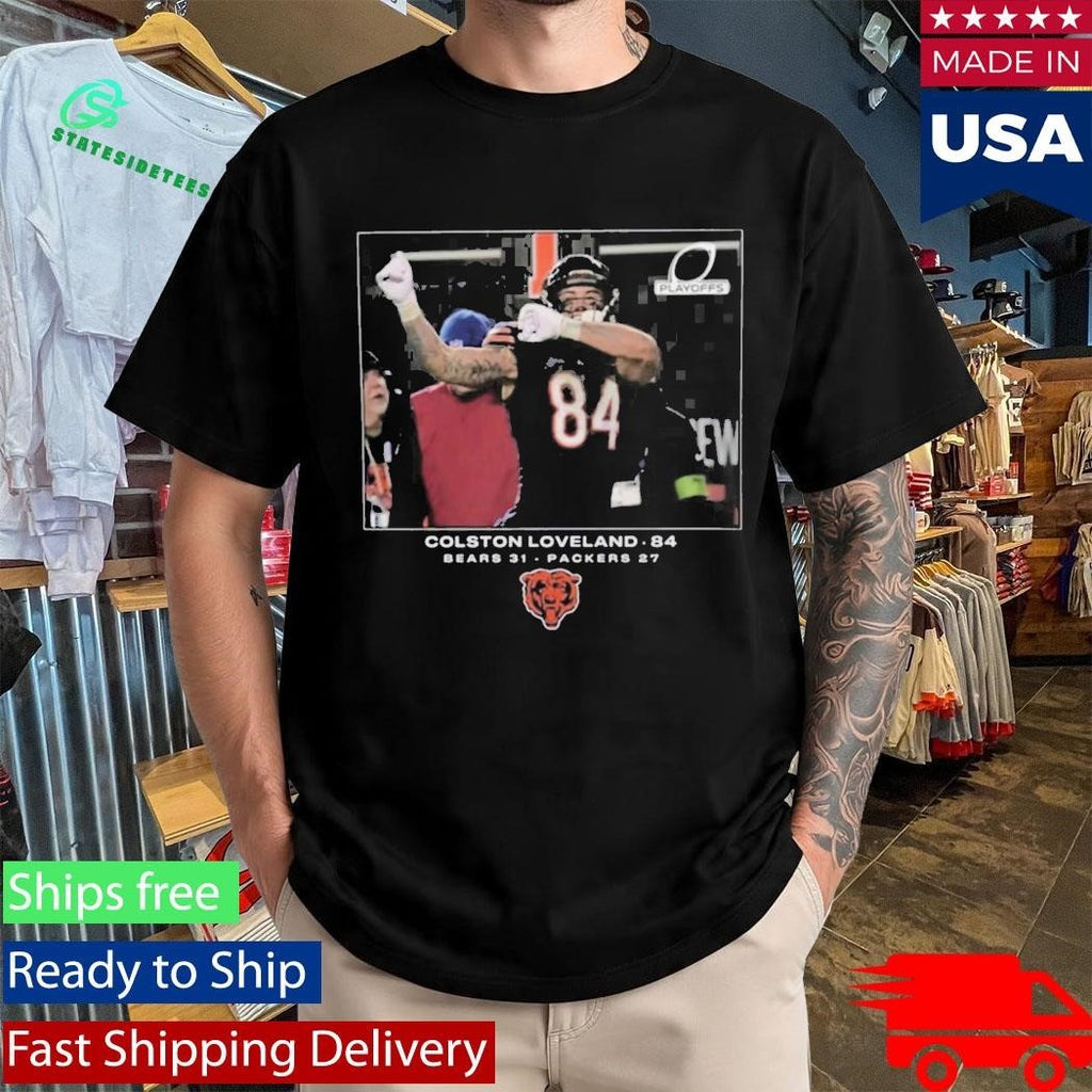 Bears Colston Loveland Flash Features Wild Card Shirt Unisex , , , Long Sleeve Tee