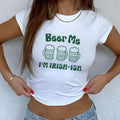 Beer Me I_m Irish Ish Micro Rib Baby St. Patricks Day Green Beer St Pattys Top Irish Pride Baby Pub Bar Crawl Party T-Shirts