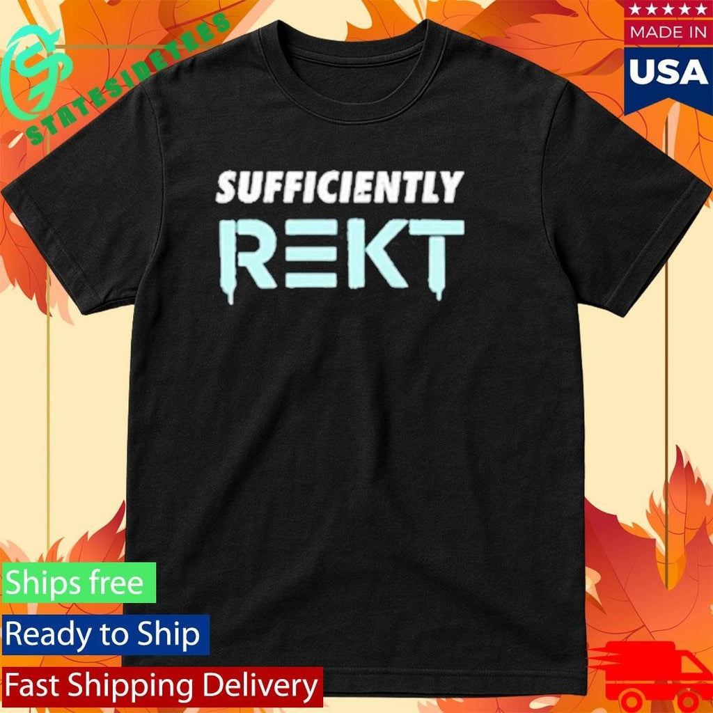 Benjamin Cowen Wearing Sufficiently Rekt Shirt Unisex , , , Long Sleeve Tee