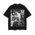 Berserk "God Hand" Heavyweight Vintage 100% Cotton Anime Menswear Top Crew Necks Cotton Tops Casual Streetwear Black Baggy Tropical T-Shirts