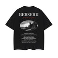 Berserk " Story" Heavyweight Vintage 100% Cotton Anime Menswear Top Crew Necks Printed Shirts Casual Streetwear Black Baggy Tropical T-Shirts