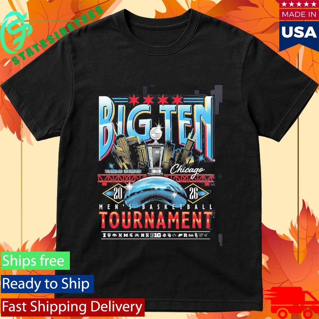 Big Ten Men’s Basketball Tournament 2026 Chicago Merch at United Center Unisex , , , Long Sleeve Tee