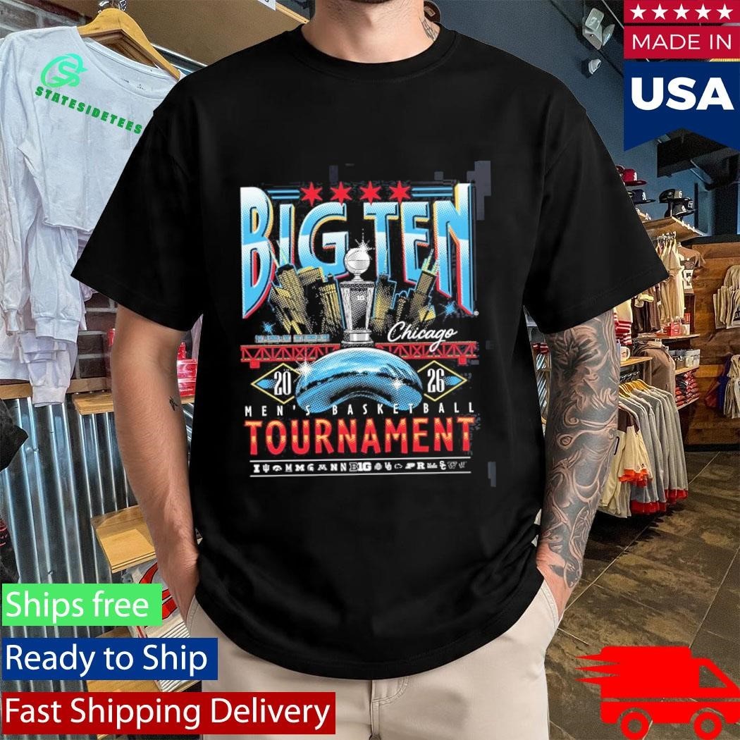 Big Ten Men’s Basketball Tournament 2026 Chicago Merch at United Center Unisex , , , Long Sleeve Tee