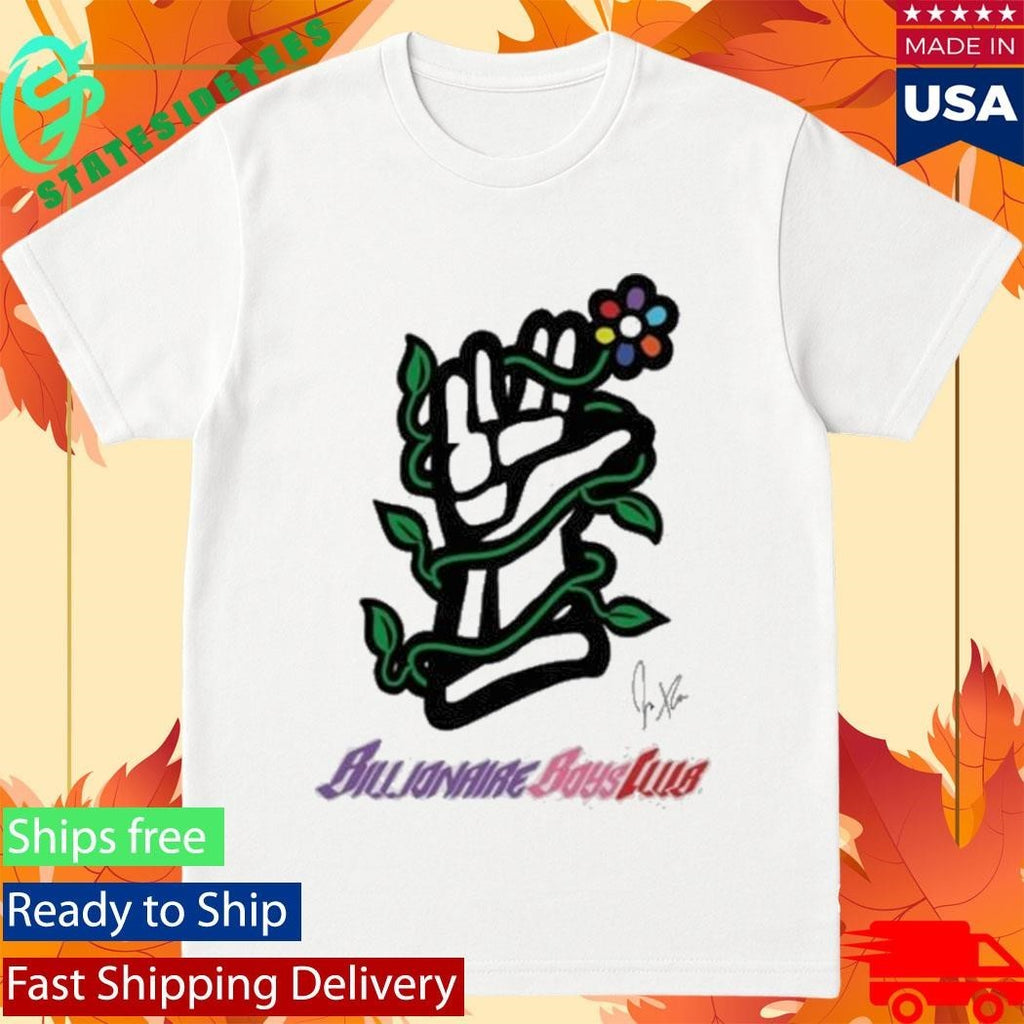 Billionaire Boys Club X Jae Tips Jae Tips Flower Hands Shirt Unisex , , , Long Sleeve Tee