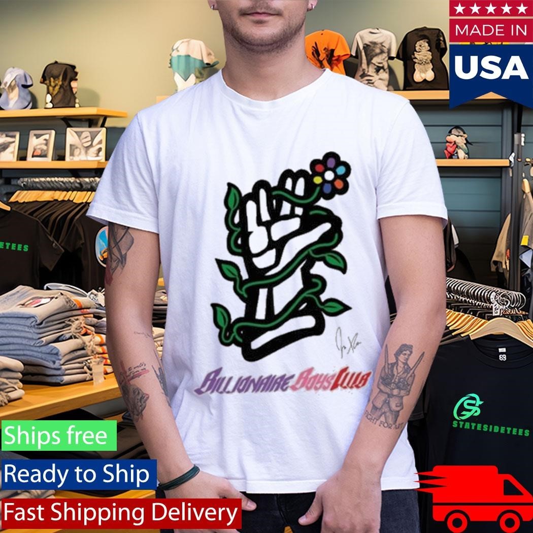 Billionaire Boys Club X Jae Tips Jae Tips Flower Hands Shirt Unisex , , , Long Sleeve Tee