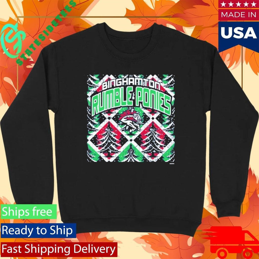 Binghamton Rumble Ponies Christmas 2025 Shirt Unisex , , , Long Sleeve Tee