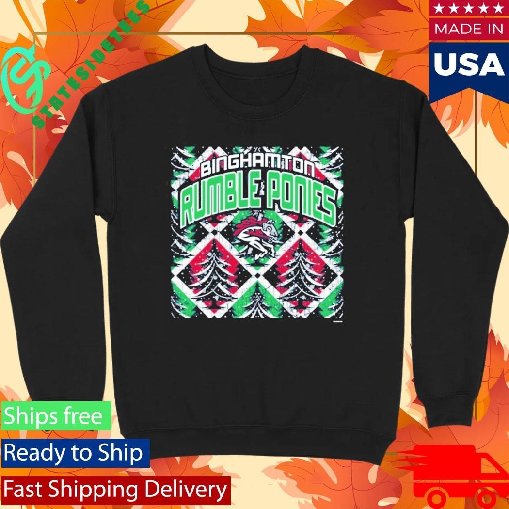 Binghamton Rumble Ponies Christmas 2025 Shirt Unisex , , , Long Sleeve Tee