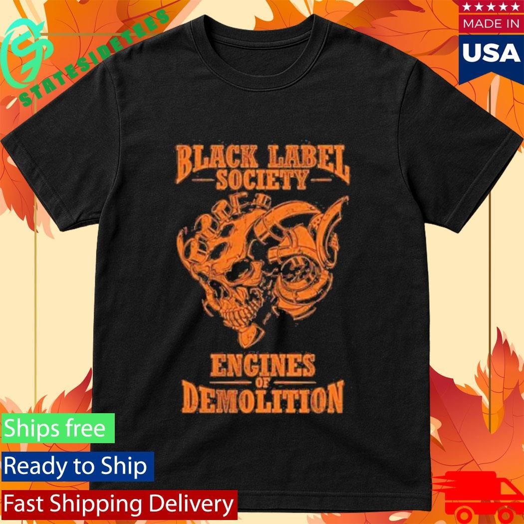 Black Label Society Engines Of Demolition Skully Shirt Unisex , , , Long Sleeve Tee