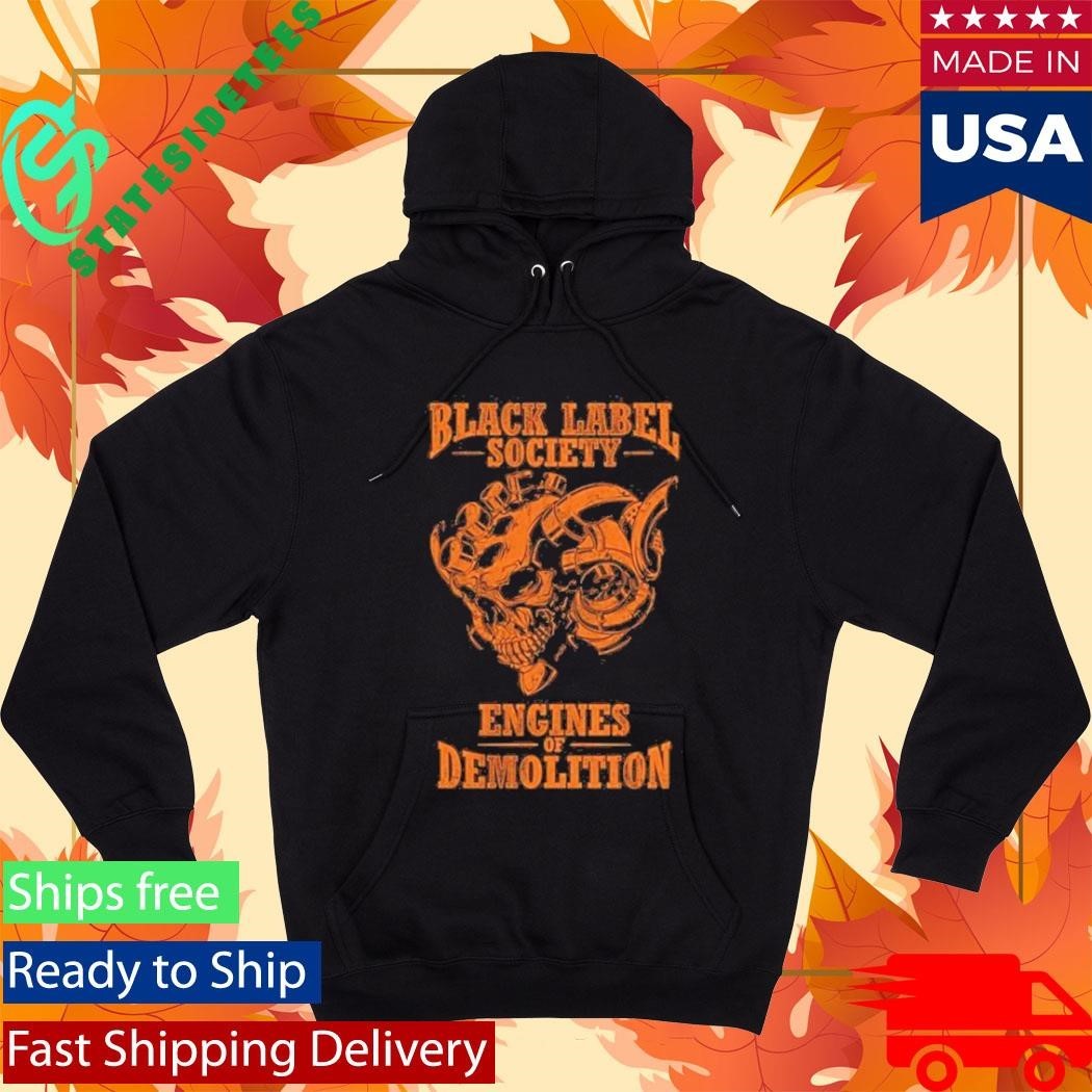 Black Label Society Engines Of Demolition Skully Shirt Unisex , , , Long Sleeve Tee