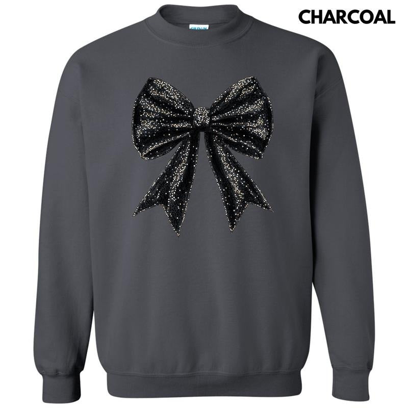 Black Shimmer Bow 'NLB' T-Shirts