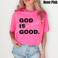 Black Stacked God Is Good Comfort Colors 'NLB' T-Shirts