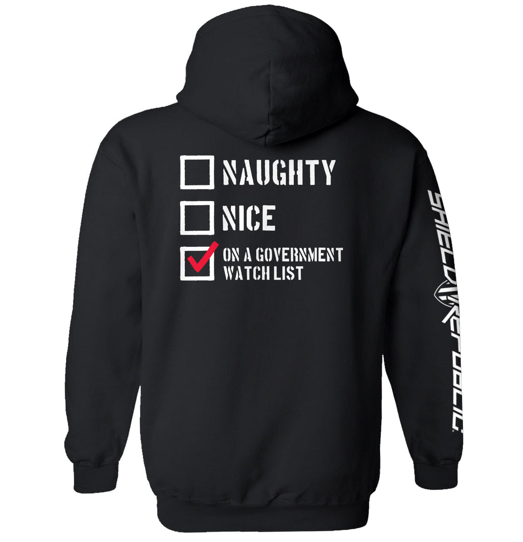 Naughty Nice Government Watch List T-Shirts