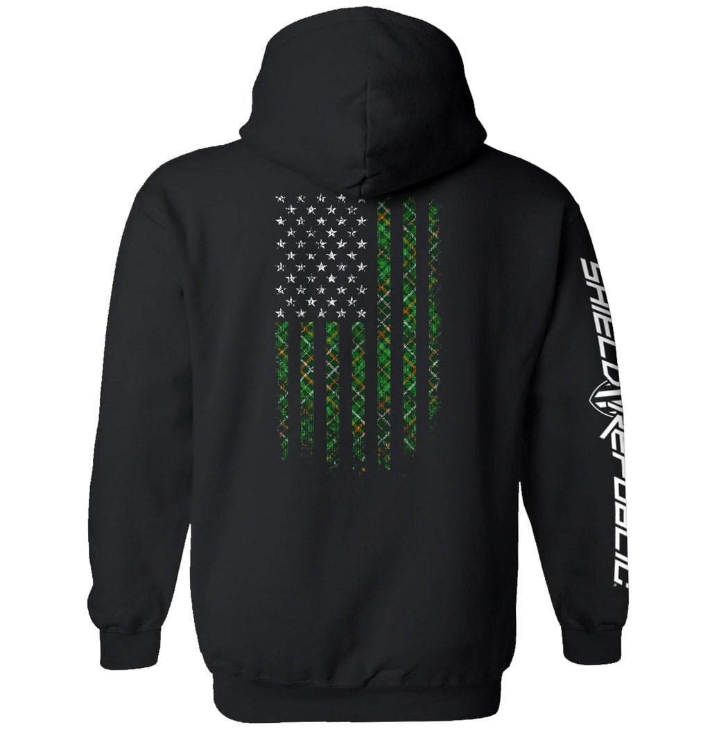 Irish Plaid American Flag T-Shirts