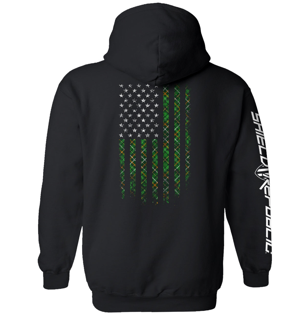 Irish Plaid American Flag T-Shirts