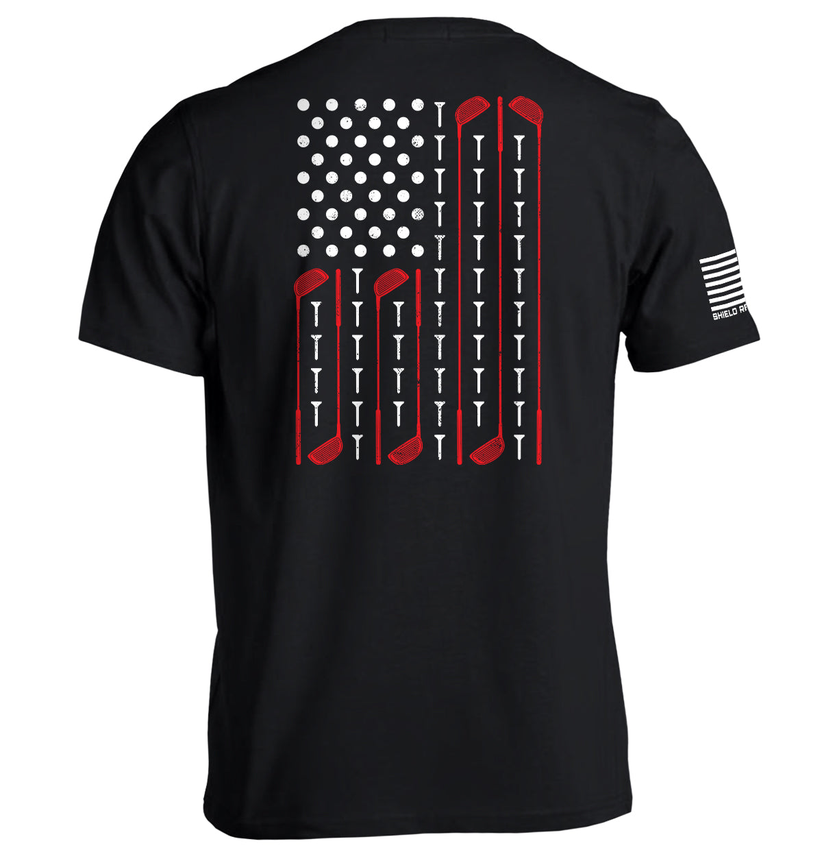 Golf American Flag T-Shirts