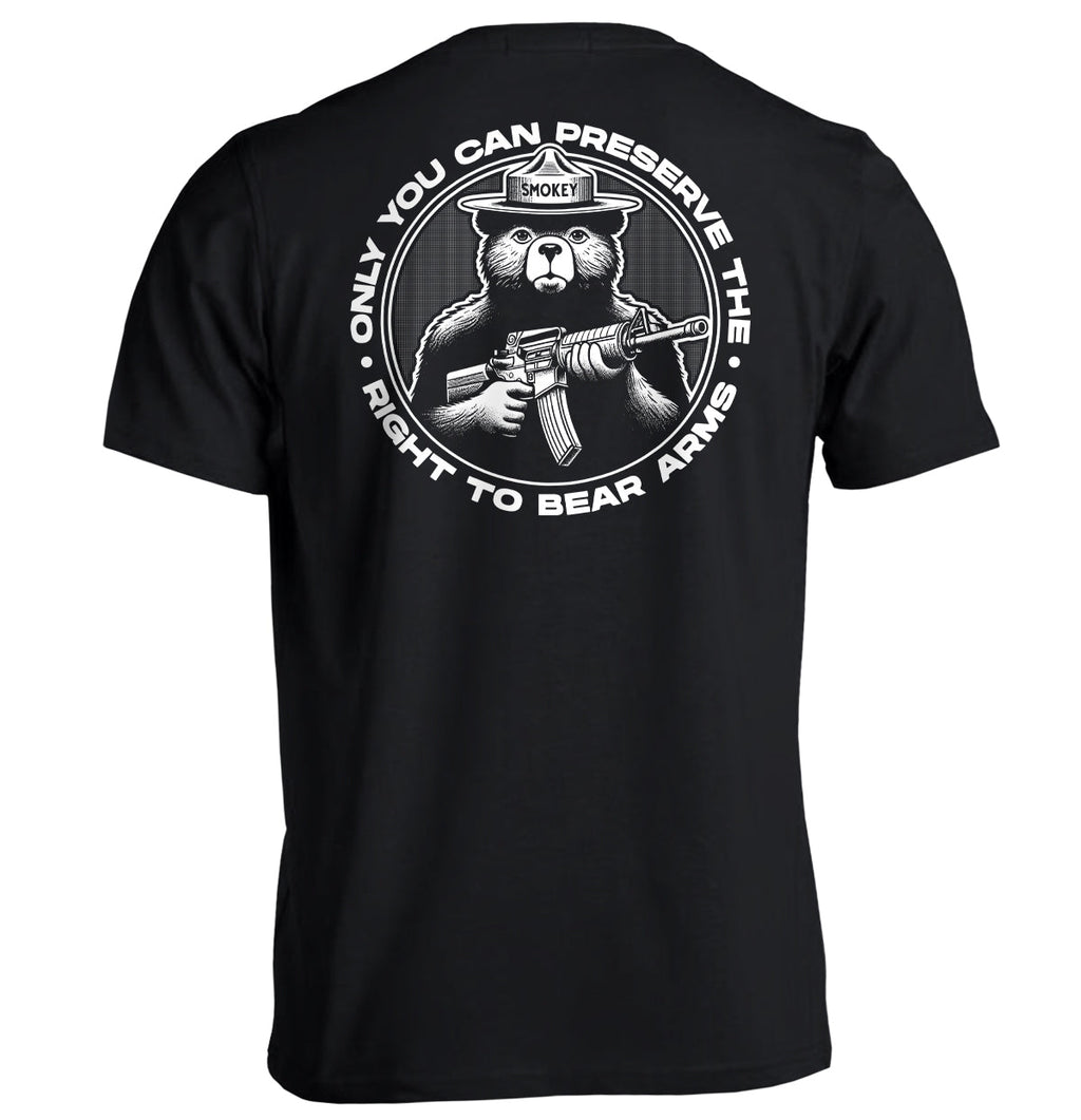 Only You Can Preserve Right Bear Arms (Circular Seal) T-Shirts
