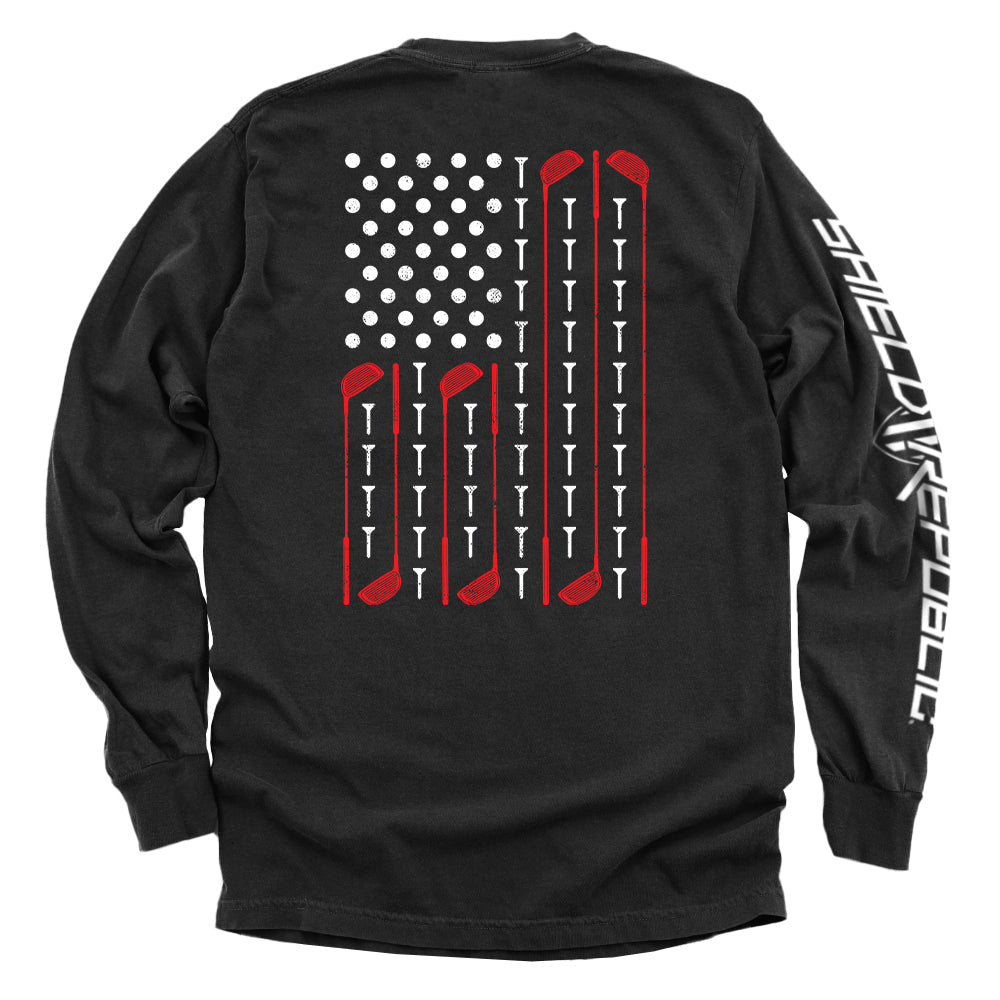 Golf American Flag T-Shirts