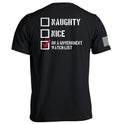 Naughty Nice Government Watch List T-Shirts