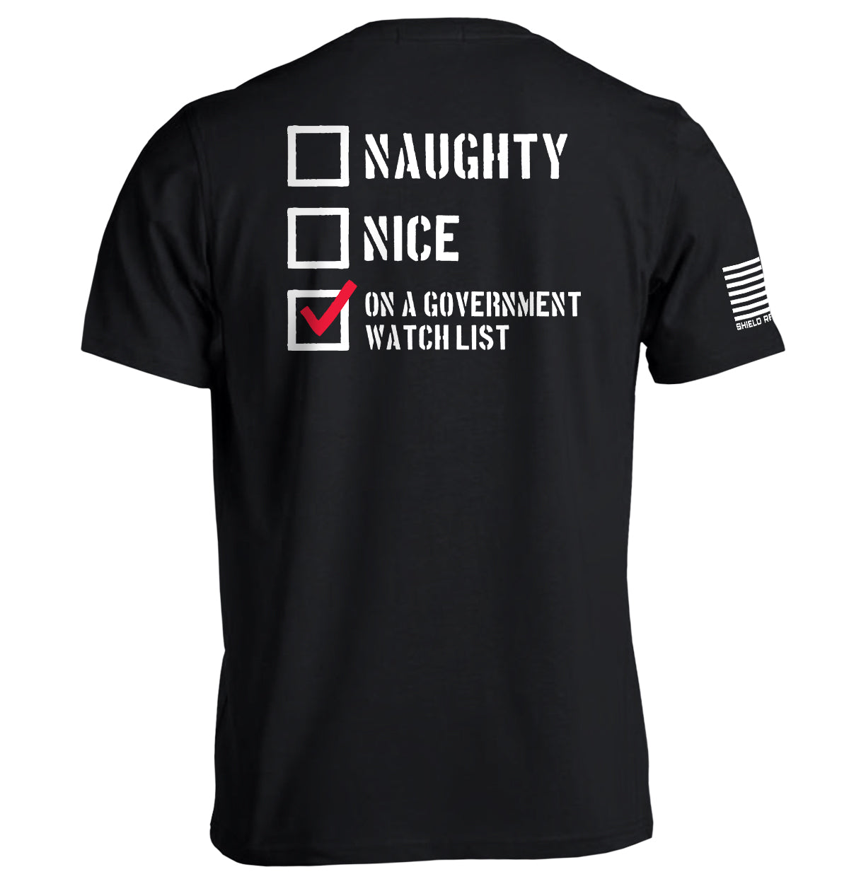 Naughty Nice Government Watch List T-Shirts