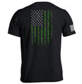 Irish Plaid American Flag T-Shirts
